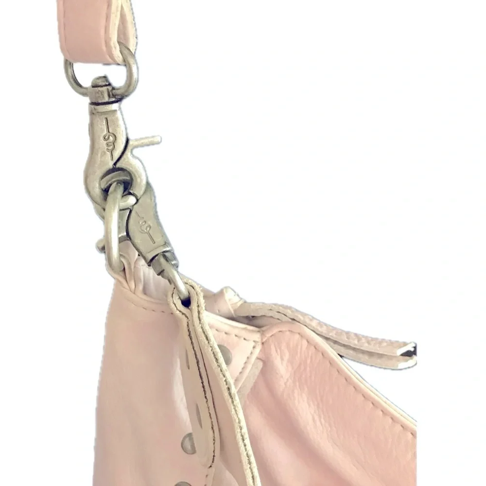 Day & Mood Bohemian Leather Studded Hobo/ Crossbody Bag